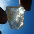 Libyan Desert Glass Meteorite Tektite impact specimen( 36 crt) dimples Real Gem