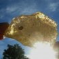 Libyan Desert Glass Meteorite Tektite impact specimen( 175 crt) Crystalite REAR