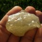 Libyan Desert Glass Meteorite Tektite impact specimen( 175 crt) Crystalite REAR