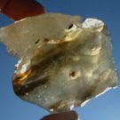 Libyan Desert Glass Meteorite Tektite impact specimen( 430 crt)dimples Gem Dark