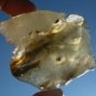Libyan Desert Glass Meteorite Tektite impact specimen( 430 crt)dimples Gem Dark