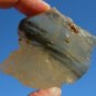 Libyan Desert Glass Meteorite Tektite impact specimen( 430 crt)dimples Gem Dark