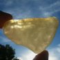 Libyan Desert Glass Meteorite Tektite impact specimen( 220 crt)dimples Real Gem