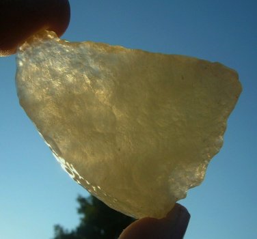 Libyan Desert Glass Meteorite Tektite impact specimen( 280 crt)dimples Real Gem