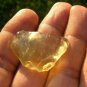 Libyan Desert Glass Meteorite Tektite impact specimen( 38 crt) dimples Real Gem