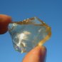 Libyan Desert Glass Meteorite Tektite impact specimen( 38 crt) dimples Real Gem