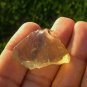 Libyan Desert Glass Meteorite Tektite impact specimen( 38 crt) dimples Real Gem