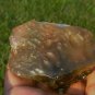 Libyan Desert Glass Meteorite Tektite impact specimen( 870 crt)dimples Real Gem