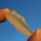 Libyan Desert Glass Meteorite Tektite impact specimen( 65 crt)dimples Real Gem