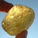 Libyan Desert Glass Meteorite Tektite impact specimen( 455 crt)dimples Real Gem