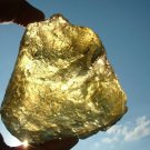 Libyan Desert Glass Meteorite Tektite impact specimen( 2000 crt) dimples yellow