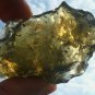 Libyan Desert Glass Meteorite Tektite impact specimen( 245 crt) dimples  Dark