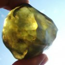 Libyan Desert Glass Meteorite Tektite impact specimen( 390 crt)dimples Green