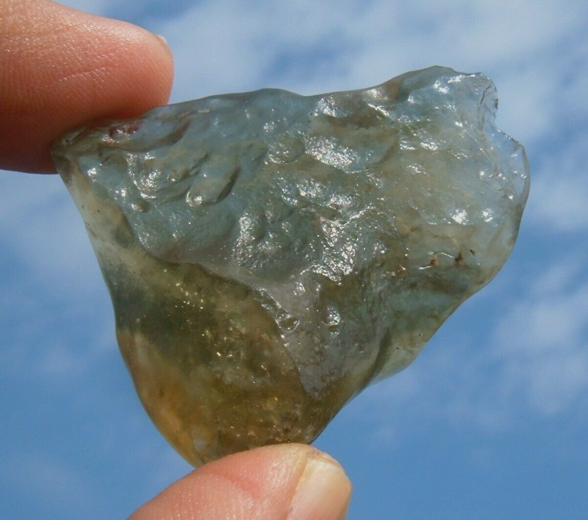 Libyan Desert Glass Meteorite Tektite Impact Specimen 144 Crt Dimples   61122a8aefad1 287423b 