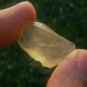 Libyan Desert Glass Meteorite Tektite impact specimen( 30 crt)dimples Real Gem