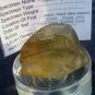 Libyan Desert Glass Meteorite Tektite impact specimen( 280 crt)dimples Dark Gem