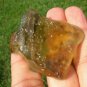 Libyan Desert Glass Meteorite Tektite impact specimen( 250 crt)dimples Green