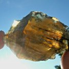 Libyan Desert Glass Meteorite Tektite impact Cantimani( 400 crt) Dark Green Rare