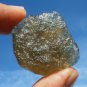 Libyan Desert Glass Meteorite Tektite impact Cantimani ( 112 crt) Dark Green Gem