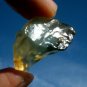 Libyan Desert Glass Meteorite Tektite impact specimen( 65 crt) dimples Dark Gem