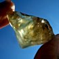 Libyan Desert Glass Meteorite Tektite impact specimen( 65 crt) dimples Dark Gem