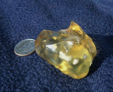 Libyan Desert Glass Meteorite Tektite impact specimen(155 crt) cristobalite rare