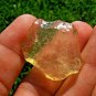 Libyan Desert Glass Meteorite Tektite impact specimen(50 crt) dimples yellow Gem