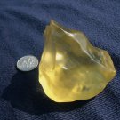 Libyan Desert Glass Meteorite Tektite impact specimen( 420 crt)dimples Real Gem