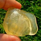 Libyan Desert Glass Meteorite Tektite impact specimen( 110 crt)dimples Real Gem