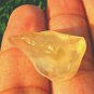 Libyan Desert Glass Meteorite Tektite impact specimen(35 crt)soft yellow GEM