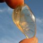 Libyan Desert Glass Meteorite Tektite impact specimen( 45 crt)dimples yellow Gem
