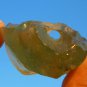 Libyan Desert Glass Meteorite Tektite impact specimen( 375 crt) Natural Hole GEM