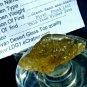 Libyan Desert Glass Meteorite Tektite impact specimen( 88 crt)dimples  Green Gem
