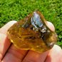Libyan Desert Glass Meteorite Tektite impact specimen( 223 crt) dimples Green