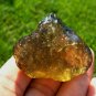 Libyan Desert Glass Meteorite Tektite impact specimen( 223 crt) dimples Green