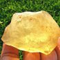 Libyan Desert Glass Meteorite Tektite impact specimen( 606 crt)Dusty yellow GEM