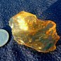 Libyan Desert Glass Meteorite Tektite impact specimen( 115 crt)dimples Drak Gem