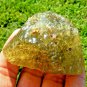 Libyan Desert Glass Meteorite Tektite impact Cantimani stone(770 crt)Dark Green