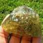 Libyan Desert Glass Meteorite Tektite impact Cantimani stone(770 crt)Dark Green