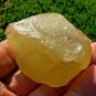 Libyan Desert Glass Meteorite Tektite impact Cintamani( 405 crt)Half Green White
