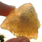 Libyan Desert Glass Meteorite Tektite impact specimen( 215 crt)Dimples Green