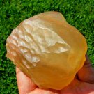 Libyan Desert Glass Meteorite Tektite impact specimen(1220 ct)dimples orange Gem