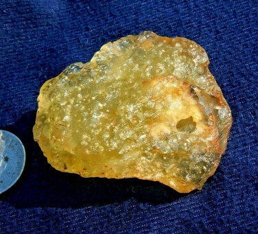 Libyan Desert Glass Meteorite Tektite impact Cintamani( 245 crt)cristobalite Gem