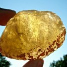 Libyan Desert Glass Meteorite Tektite impact specimen(535 crt)dimples Green Gem