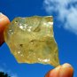 Libyan Desert Glass Meteorite Tektite impact specimen(135 crt)dimple yellow Gem