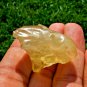 Libyan Desert Glass Meteorite Tektite impact specimen(135 crt)dimple yellow Gem