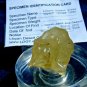Libyan Desert Glass Meteorite Tektite impact specimen(135 crt)dimple yellow Gem