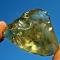 Libyan Desert Glass Meteorite Tektite impact specimen(235 crt)Dimples yellow Gem