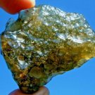 Libyan Desert Glass Meteorite Tektite impact Cantimani stone(300 crt)Dark Green