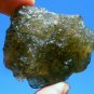 Libyan Desert Glass Meteorite Tektite impact Cantimani stone(300 crt)Dark Green
